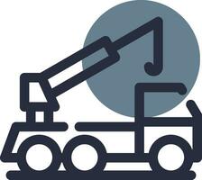 Crane Truck Creative Icon Design vector