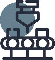 Conveyor Belt Creative Icon Design vector