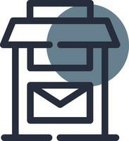 Postbox Creative Icon Design vector