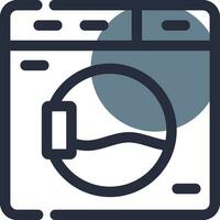 Washing Machine Creative Icon Design vector