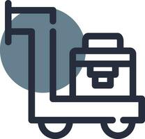 Trolley Creative Icon Design vector