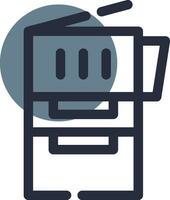 Copy Machine Creative Icon Design vector