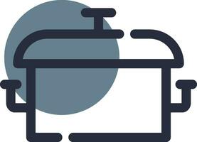 Cooking Pot Creative Icon Design vector