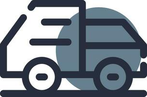 Garbage Truck Creative Icon Design vector