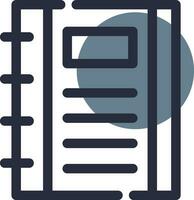 Notebook Creative Icon Design vector