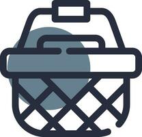 Picnic Basket Creative Icon Design vector