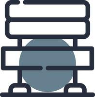 Bench Creative Icon Design vector