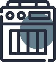 Amplifier Box Creative Icon Design vector