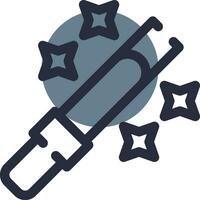 Glow Sticks Creative Icon Design vector