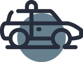 Police Car Creative Icon Design vector