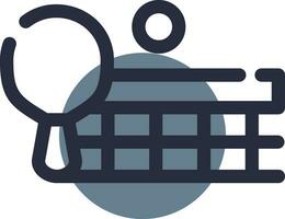 Ping Pong Creative Icon Design vector