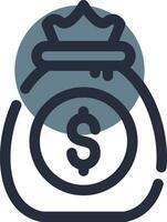 Money Bag Creative Icon Design vector