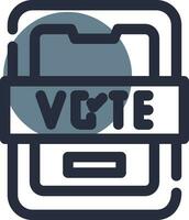 votar diseño de icono creativo vector