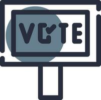 votar diseño de icono creativo vector