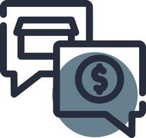 Money Talk Creative Icon Design vector