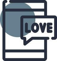 Love Call Creative Icon Design vector