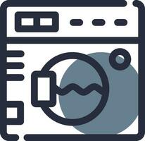 Washing Machine Creative Icon Design vector