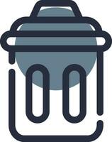 Trash Bin Creative Icon Design vector