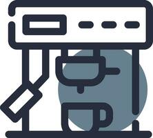 Coffee Machine Creative Icon Design vector