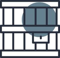 Jail Creative Icon Design vector