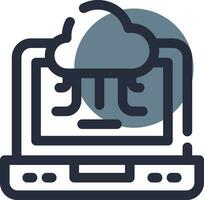 Cloud Service Creative Icon Design vector