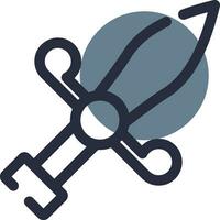 Dagger Creative Icon Design vector