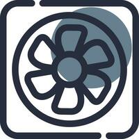 Fan Creative Icon Design vector