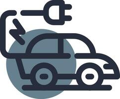 Electric Car Creative Icon Design vector