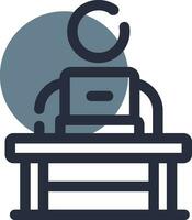 Work From Home Creative Icon Design vector