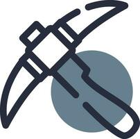 Pickaxe Creative Icon Design vector