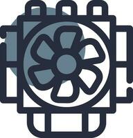 Heatsink Creative Icon Design vector