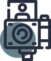Vlogger Creative Icon Design vector