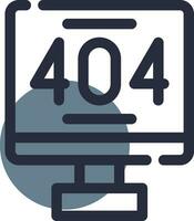 Error 404 Creative Icon Design vector