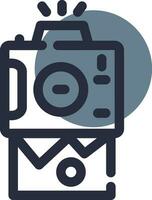 Instant Camera Creative Icon Design vector