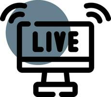 Live Streaming Creative Icon Design vector