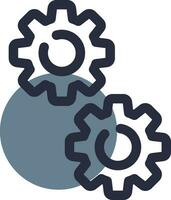 Gears Creative Icon Design vector