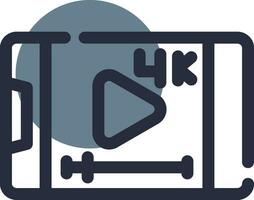 Video Streaming Creative Icon Design vector