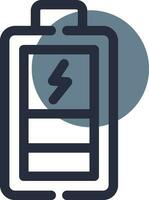 Charging Battery Creative Icon Design vector