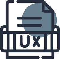 ux formato creativo icono diseño vector