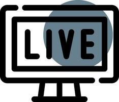 Live Streaming Creative Icon Design vector