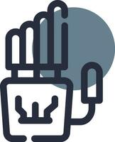 Robot Hand Creative Icon Design vector