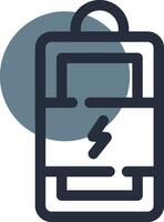 Charging Battery Creative Icon Design vector