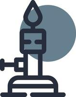 Bunsen Burner Creative Icon Design vector