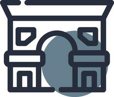 Arc De Triomphe Creative Icon Design vector