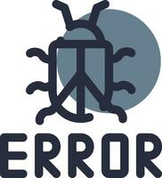 diseño de icono creativo de error vector