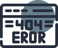 404 Error Creative Icon Design vector