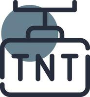 diseño de icono creativo tnt vector