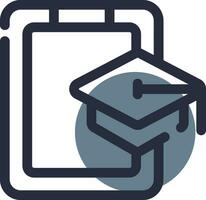 Online Courses Creative Icon Design vector