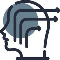 Knowledge Extraction Creative Icon Design vector