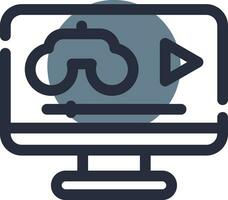 Game Streaming Creative Icon Design vector